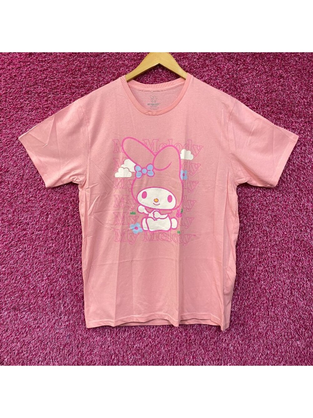 Sanrio My Melody Cute Graphic Design Pink T-Shirt Large